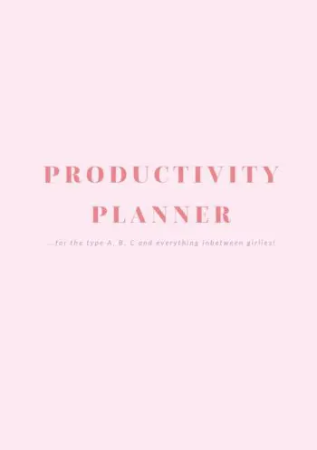 Productivity Planner
