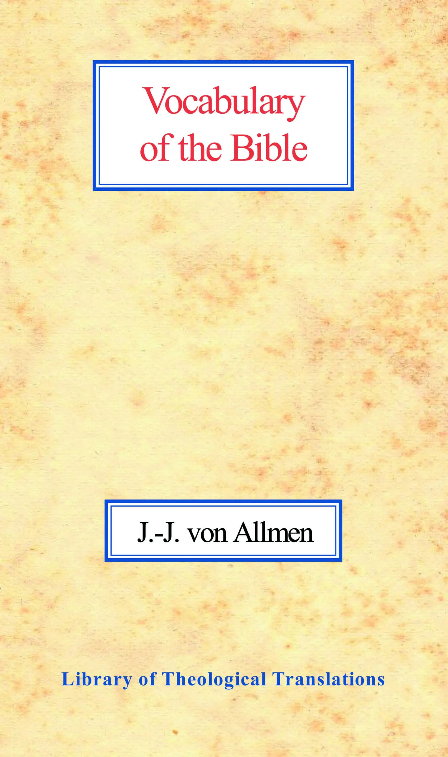 Vocabulary of the Bible