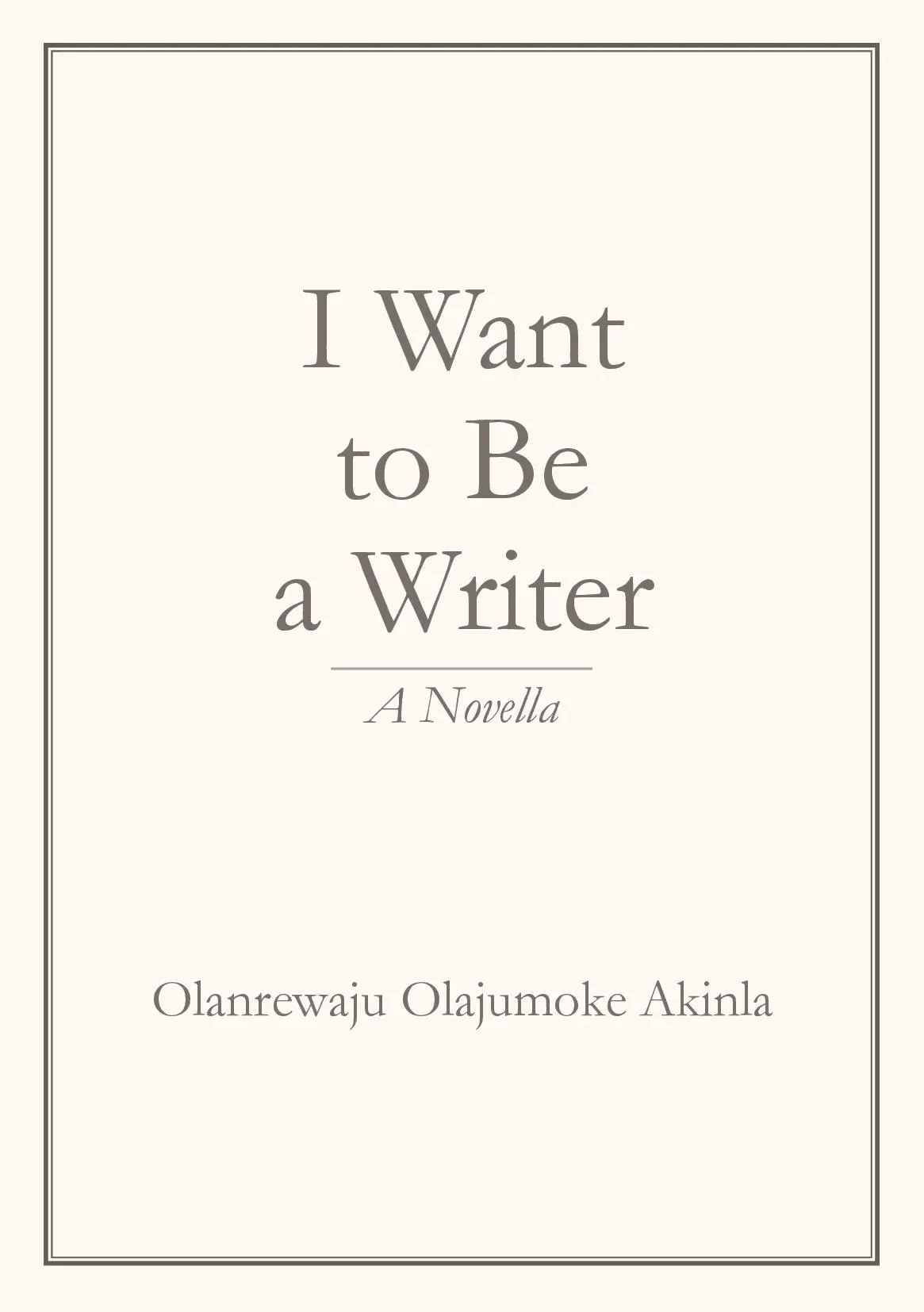 I Want to Be a Writer
