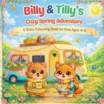 Billy and Tilly - Cozy Spring Adventure - A Story Colouring Book for Kids Ages 4 - 8