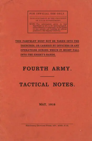 Fourth Army Tactical Notes