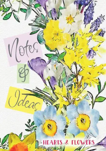 Hearts and Flowers : A Luxe Illustrated Notes & Ideas book