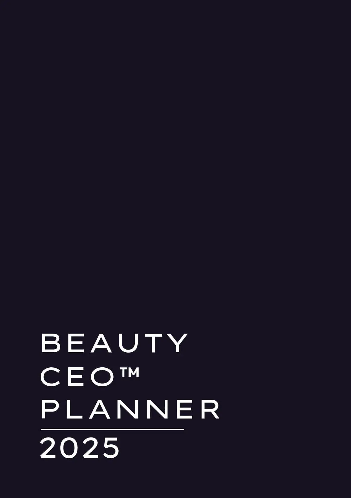 Beauty CEO™ Planner 2025