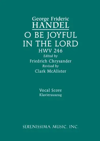 O be joyful in the Lord, HWV 246
