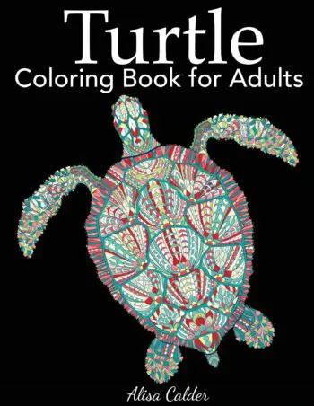 Turtle Coloring Book for Adults