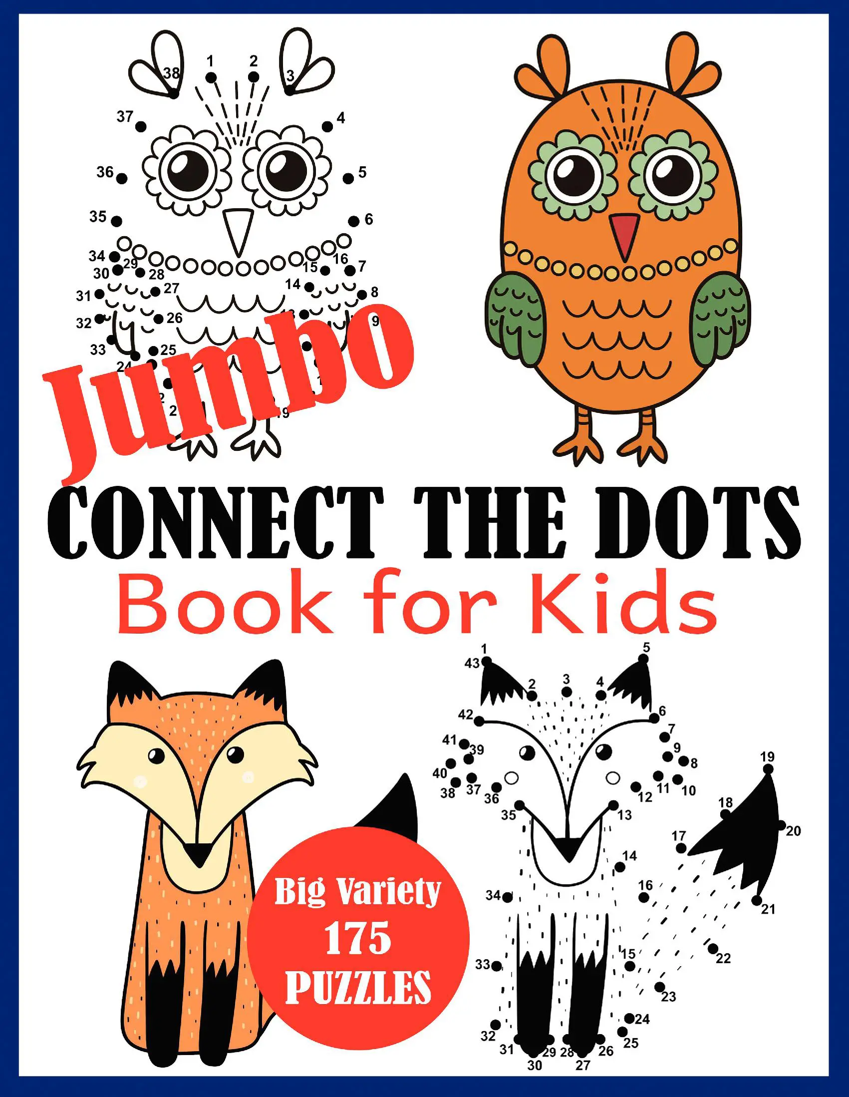 Jumbo Connect the Dots Book for Kids: Big Variety 175 Puzzles