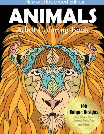 Animals Adult Coloring Book