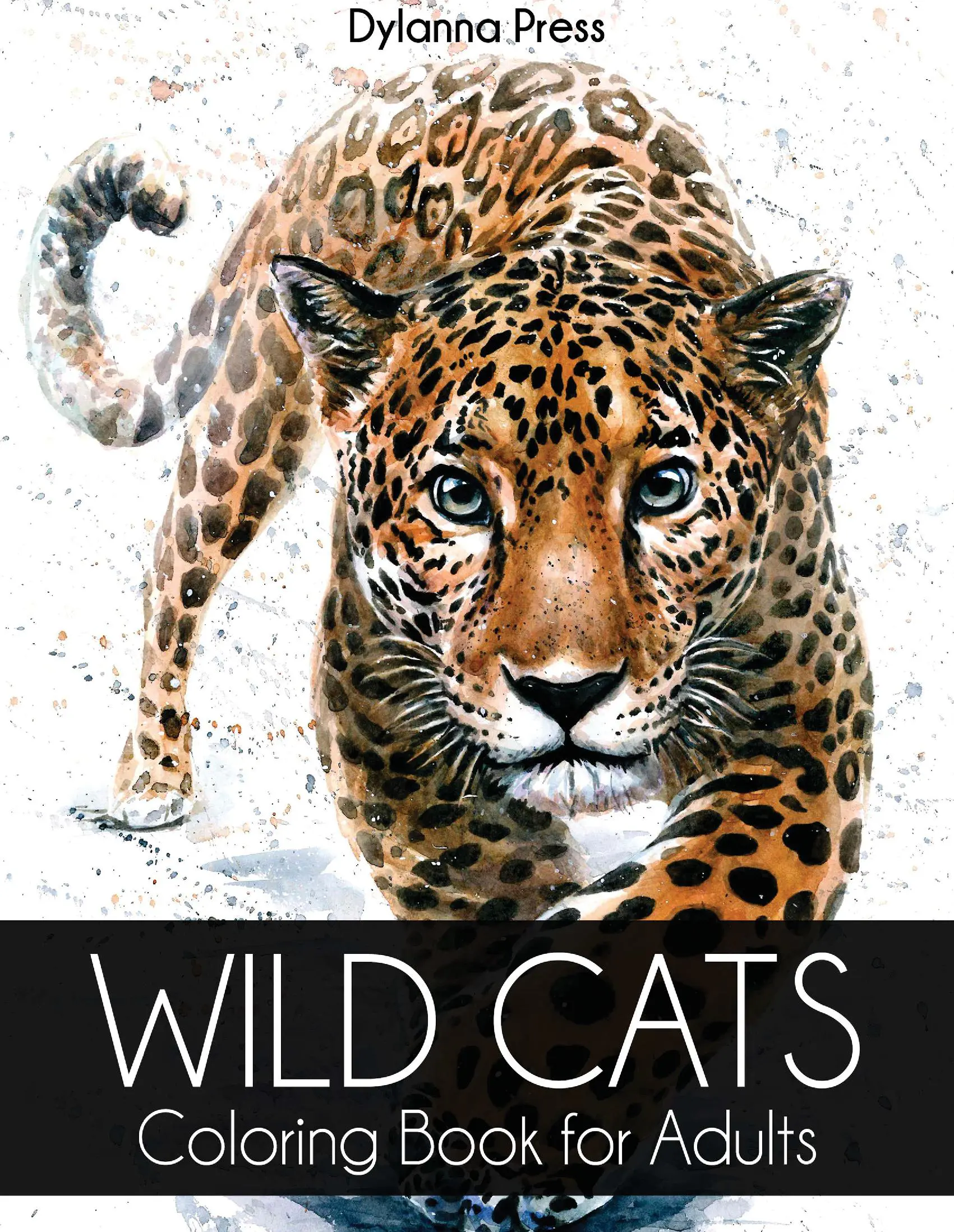 Wild Cats Coloring Book for Adults