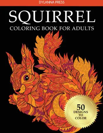 Squirrel Coloring Book for Adults