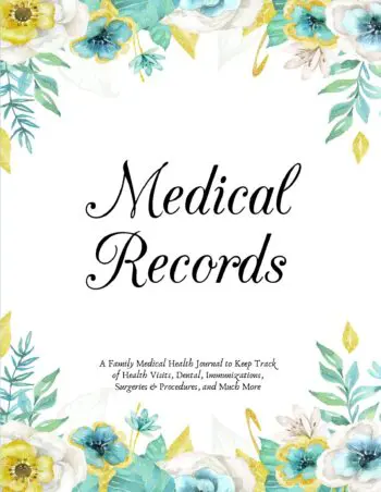 Medical Records, Family Medical Health Journal, Keep Track of Health Visits, Dental, Immunizations, Surgeries and Procedures, and More