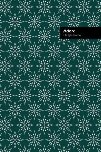 Adore Lifestyle Journal, 180 Write-in Pages (90 shts), Wide-ruled Dotted Lines, Spiral Bound, Lay-flat Design, (Olive)