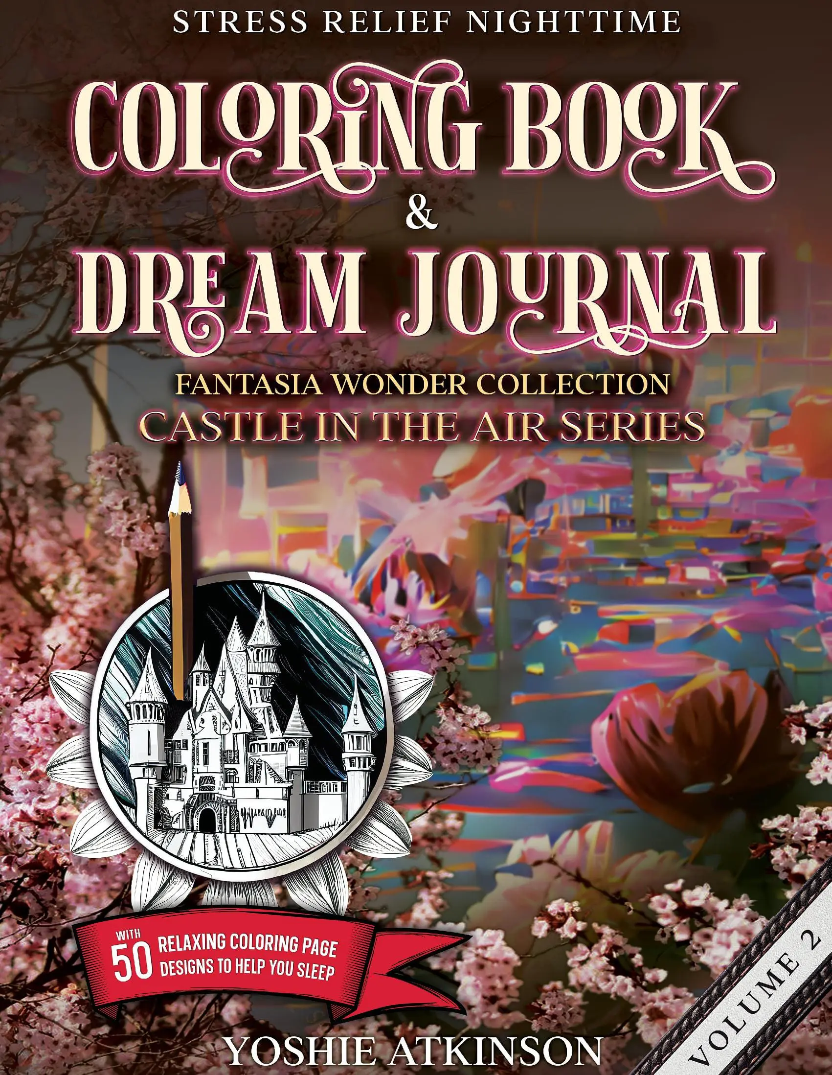 Stress Relief Nighttime Coloring Book and Dream Journal (Hardcover)