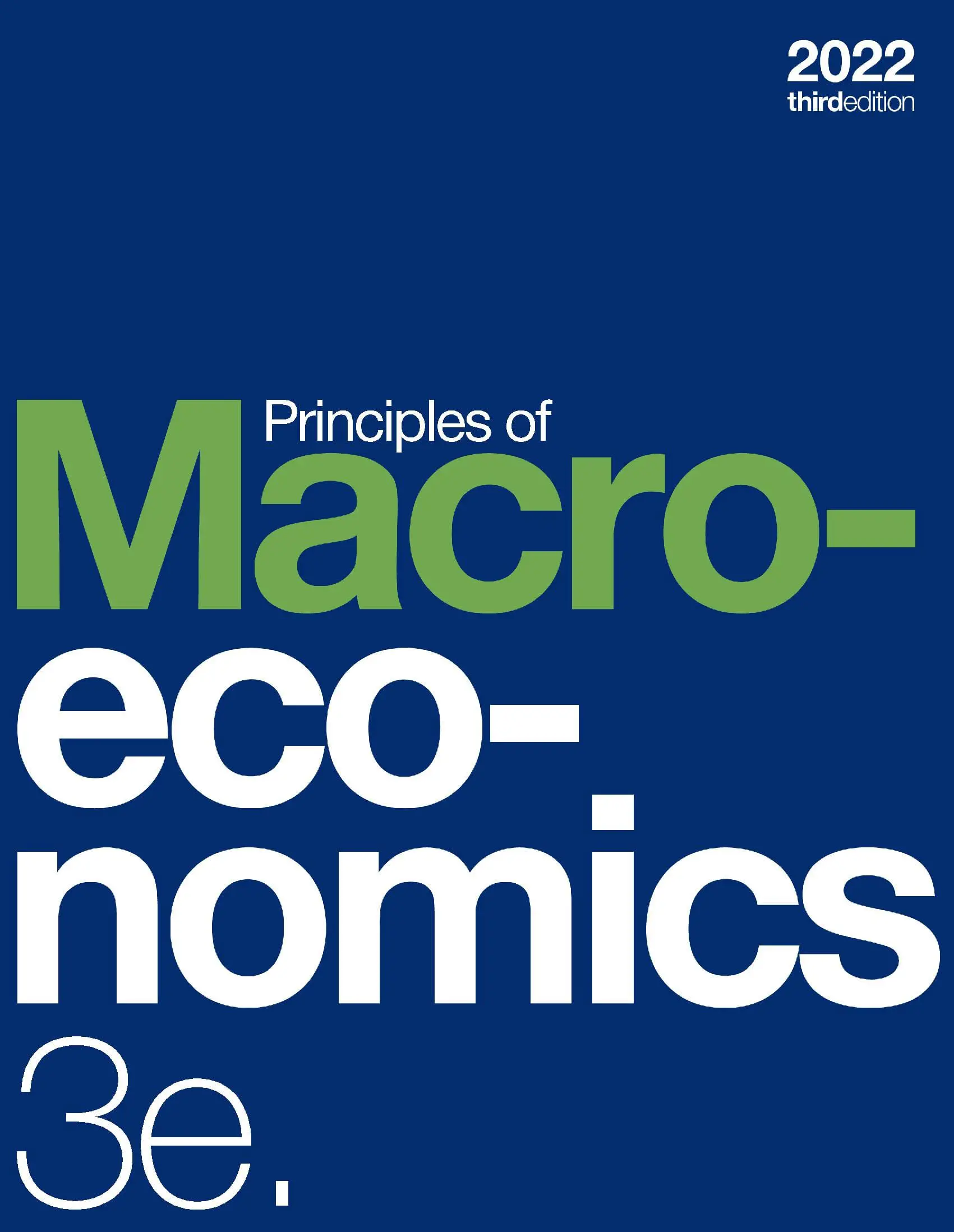 Principles of Macroeconomics 3e (paperback, b&w)