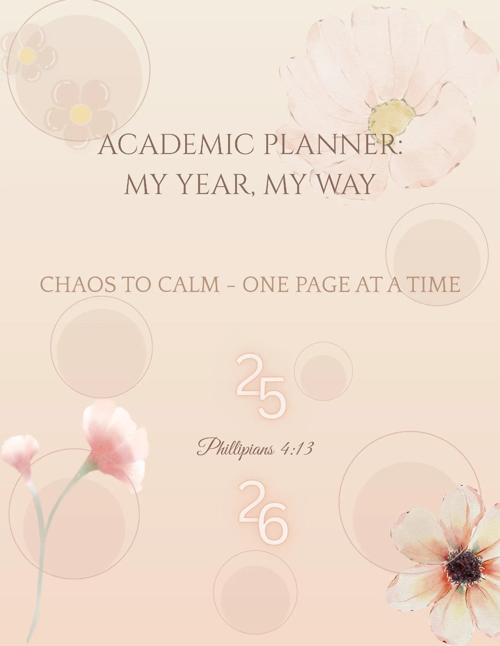 Academic Planner 2025-2026