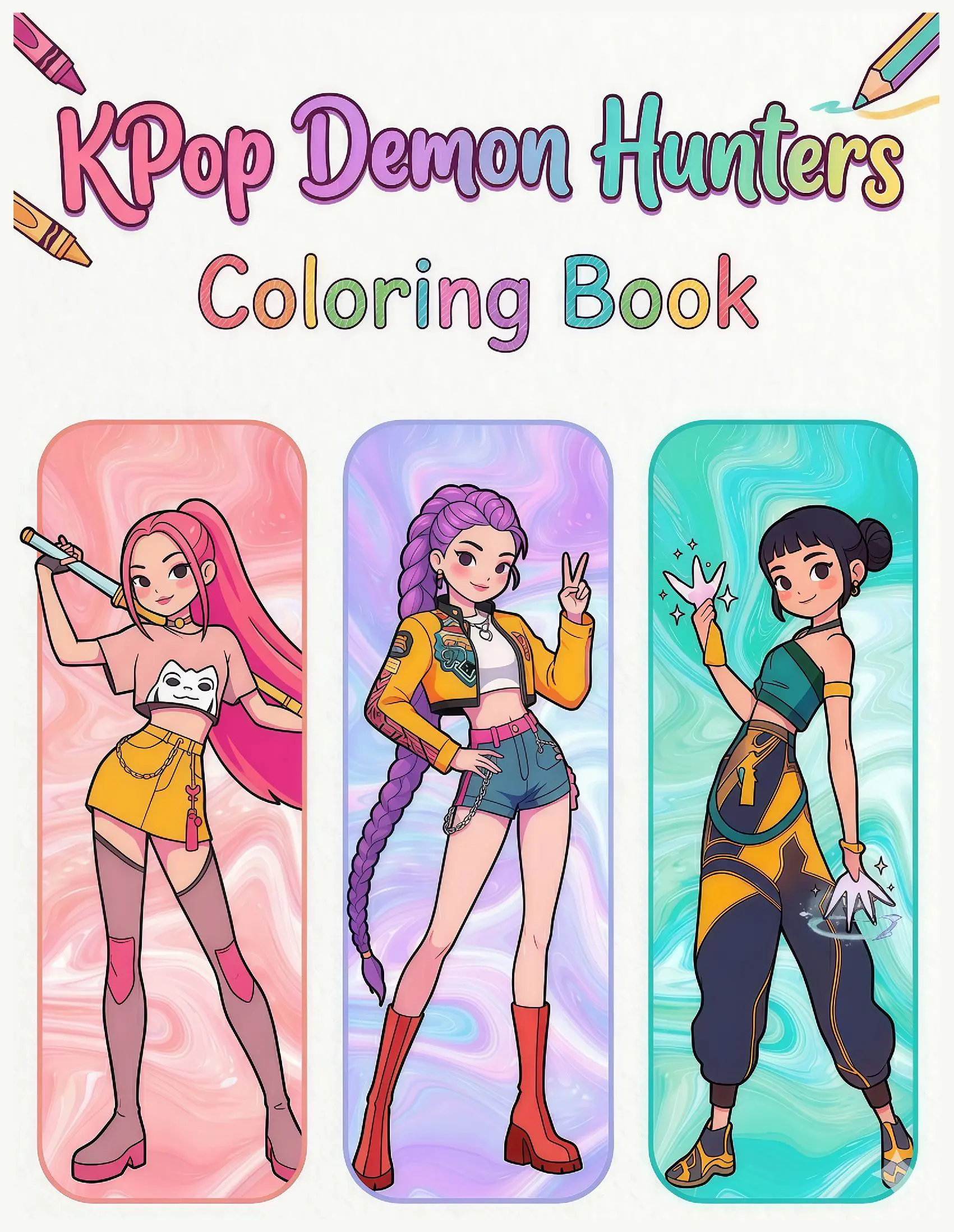 KPop Demon Hunters Coloring Book