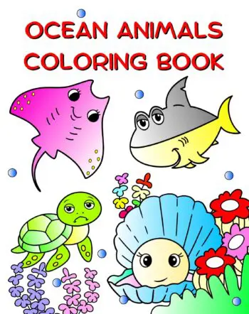 OCEAN ANIMALS COLORING BOOK