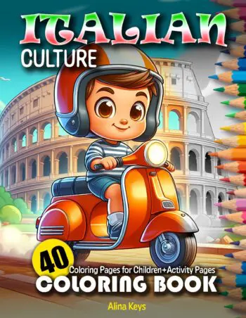 Italian Culture Coloring Book for Kids