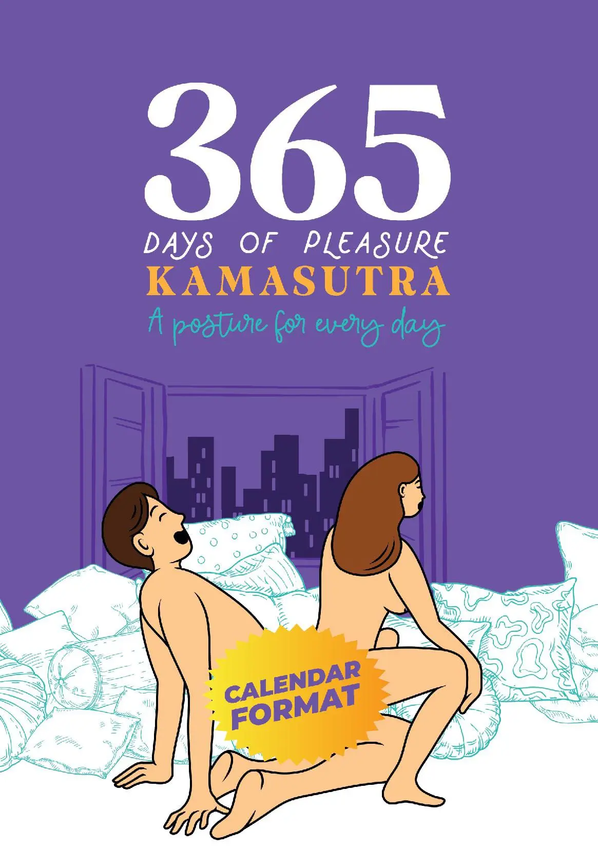 365 days of pleasure. A posture for every day. Sex positions. Kamasutra. Adult game.