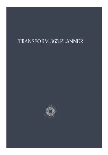 TRANSFORM 365 PLANNER