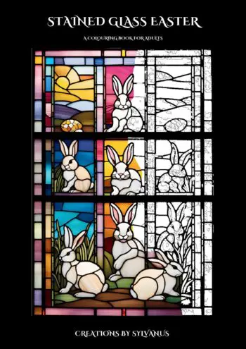 Stained Glass Easter Colouring Book (Spiral Bound)