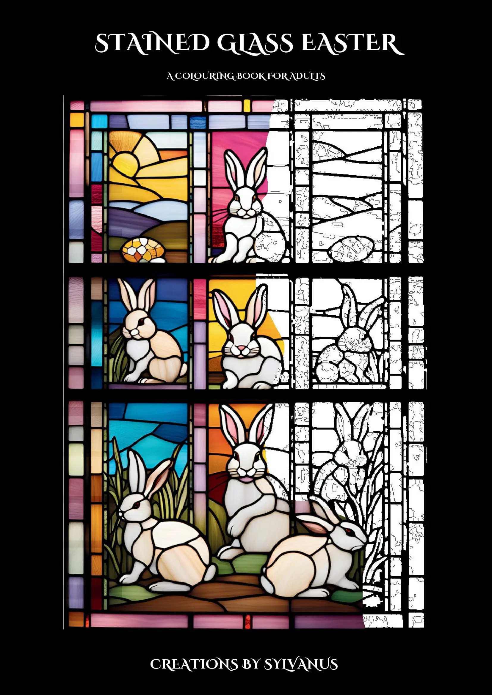 Stained Glass Easter Colouring Book (Spiral Bound)