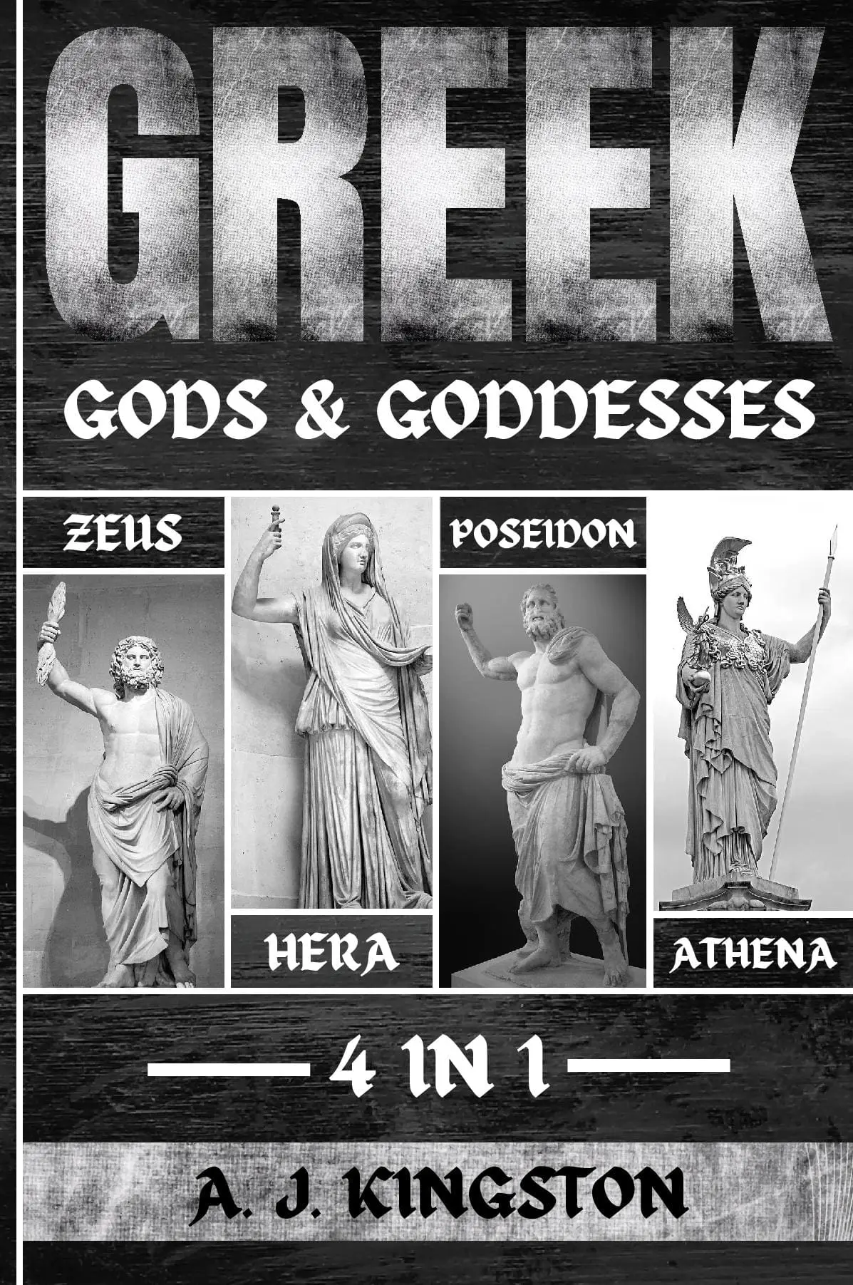 Greek Gods & Goddesses: 4 In 1 Zeus, Hera, Poseidon & Athena