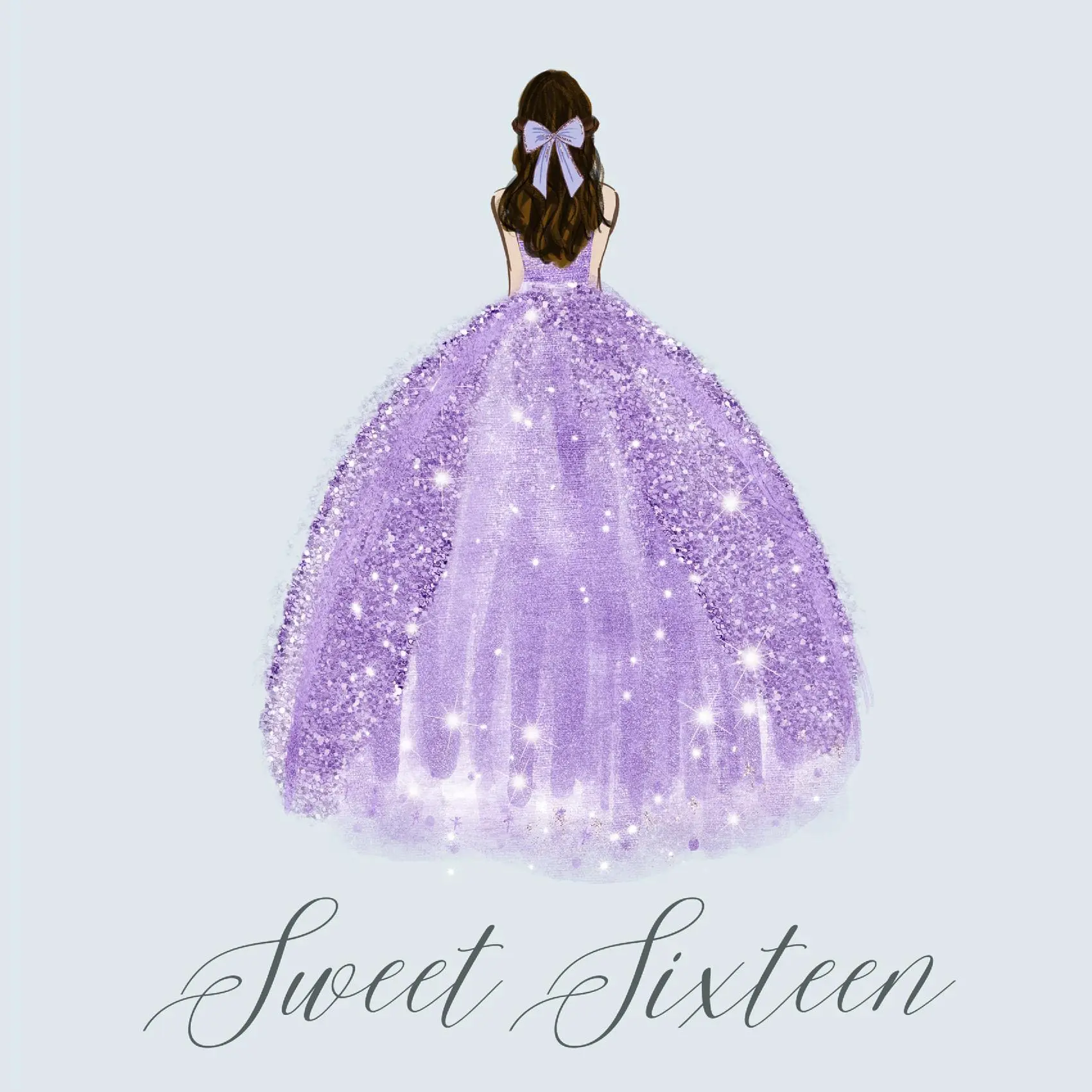 Sweet Sixteen guest book hardback