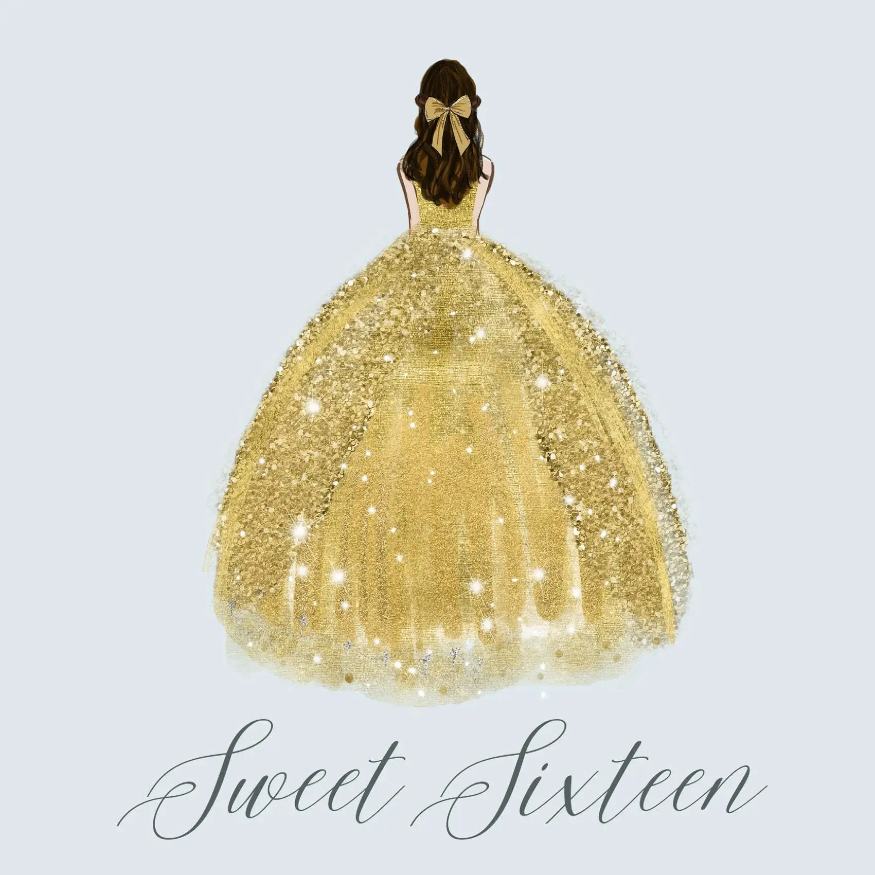Sweet Sixteen guest book hardback