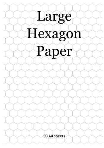 Large Hexagon Paper (50 pages)