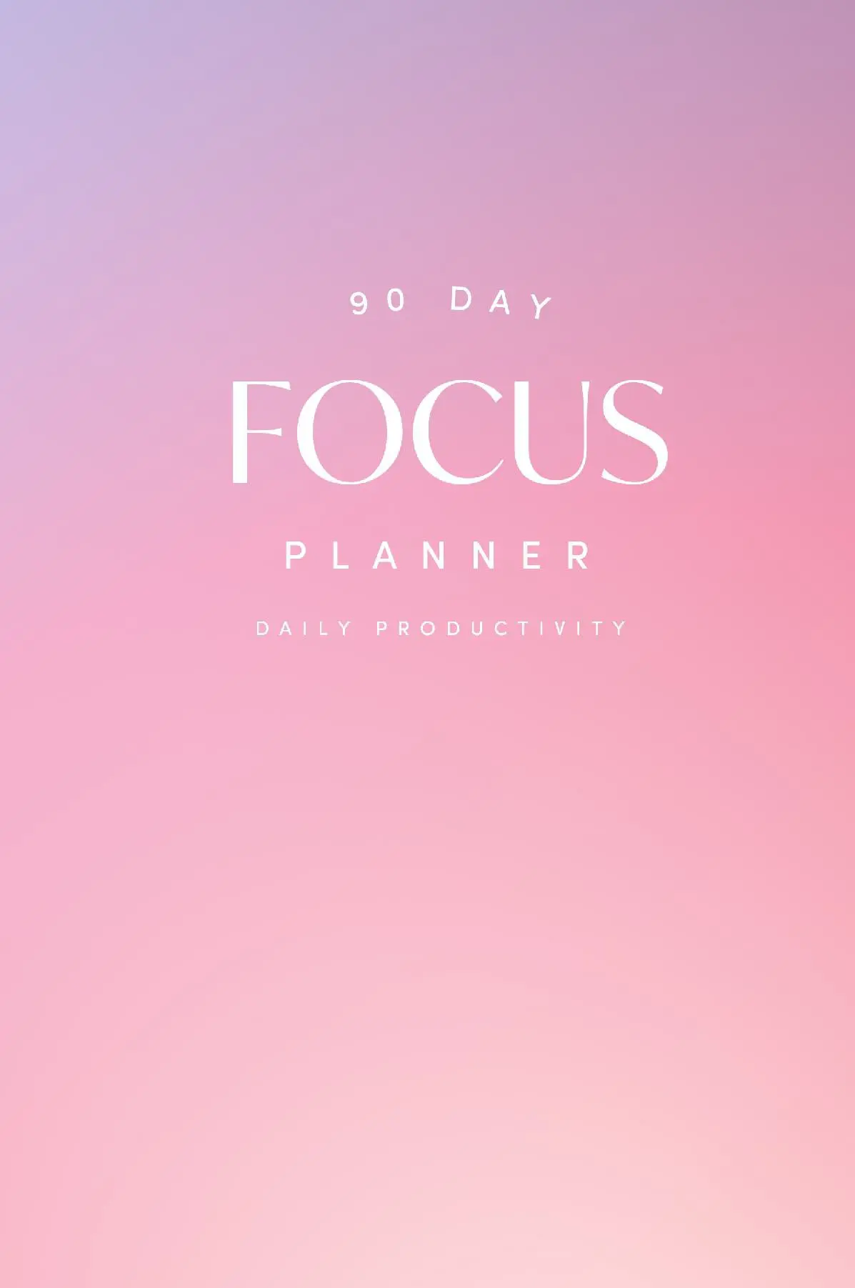 Focus Daily Productivity Planner - undated