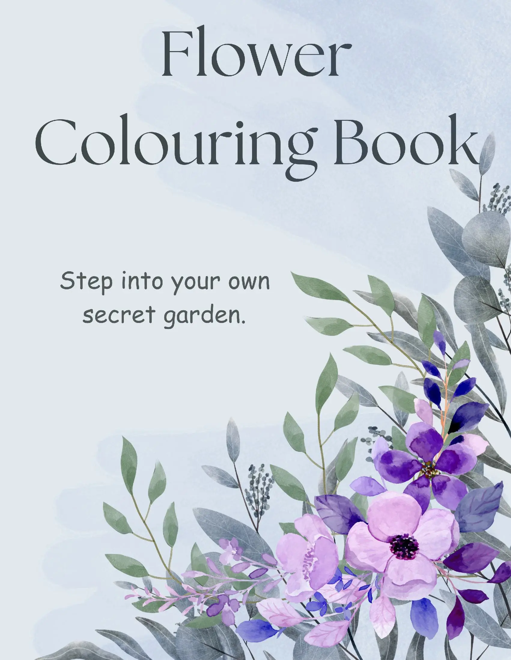 Flower Colouring Book