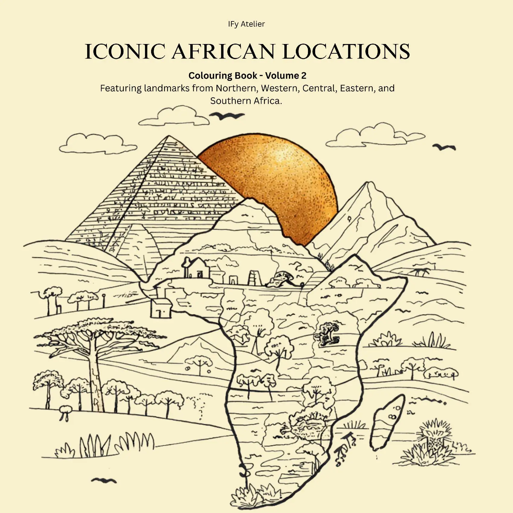 Iconic African Locations Colouring Book Volume 2
