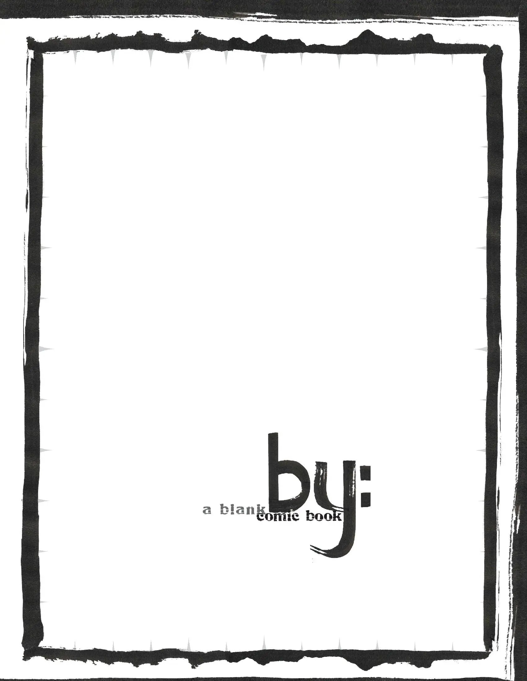 By: A Blank Comic Book