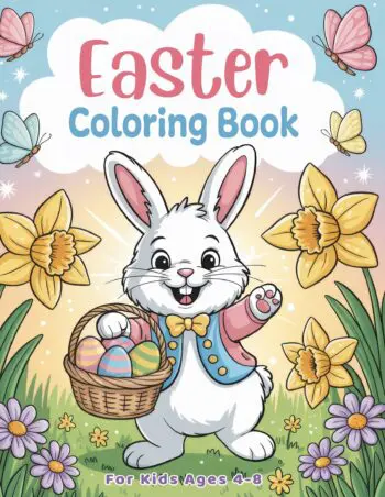 Easter Coloring Book for Kids Ages 4-8