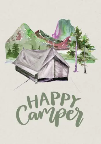 Camping Journal Log Book & RV Trip Planner, Happy Camper