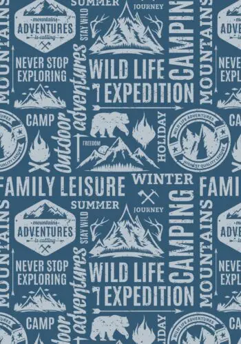 Camping Journal Log Book & RV Trip Planner, Blue