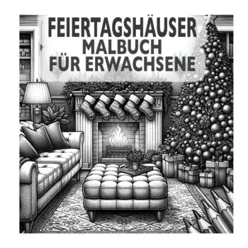 Feiertagshäuser Malbuch für Erwachsene