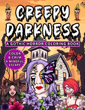 A Gothic Horror Coloring Book – A Hauntingly Beautiful Journey into Mindful Escape!
