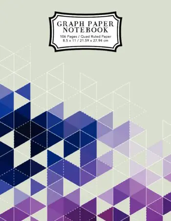 Graph Paper Notebook: Purple Grid Boxes | Grid Paper Composition Notebook, Graphing Paper, Quad Ruled