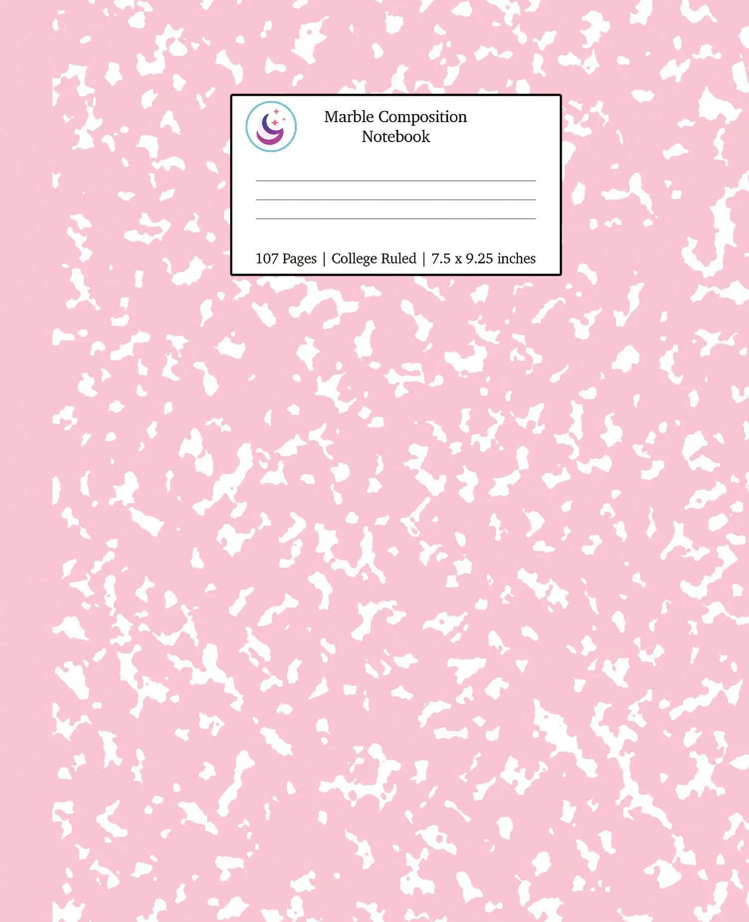 Marble Composition Notebook College Ruled: Pink Marble Notebooks, School Supplies, Notebooks for School