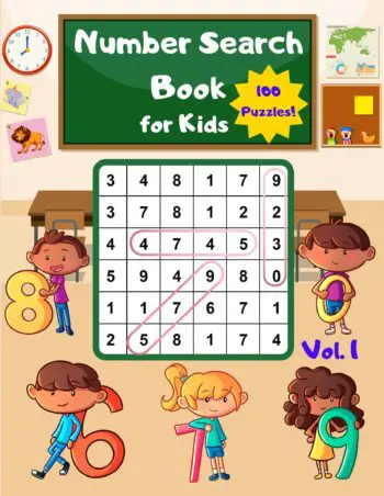 Number Search Book for Kids