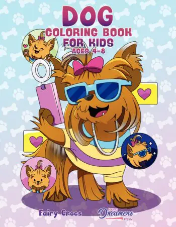 Dog Coloring Book for Kids Ages 4-8