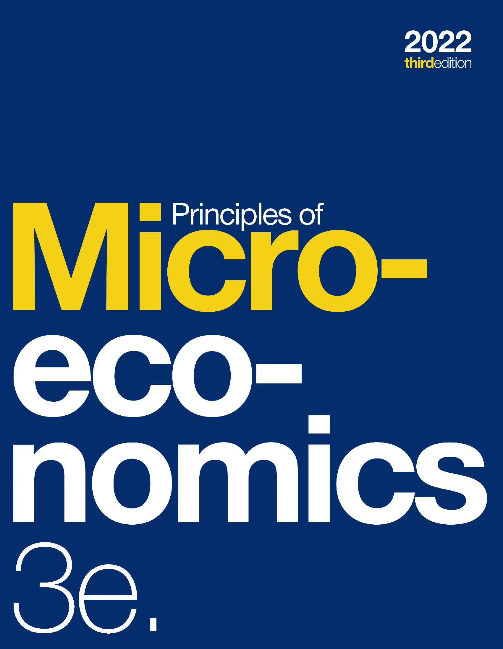 Principles of Microeconomics 3e (Color)