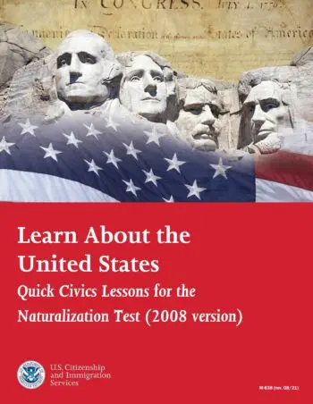 Learn About the United States Quick Civics Lessons for the Naturalization Test (Revised 2021)