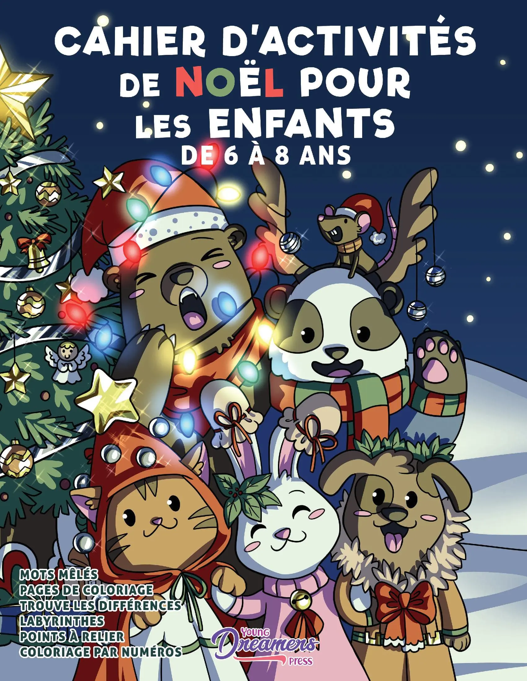 Cahier d'activités de Noël pour les enfants de 6 à 8 ans