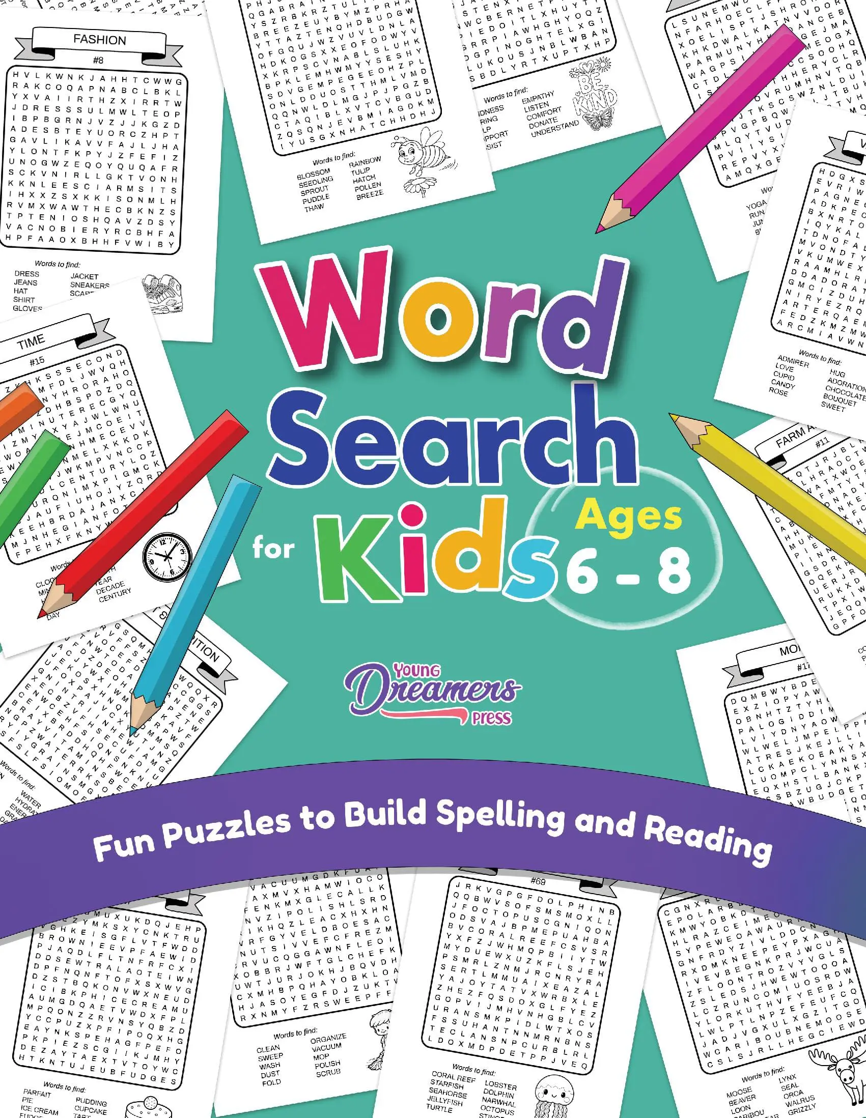 Word Search for Kids Ages 6-8