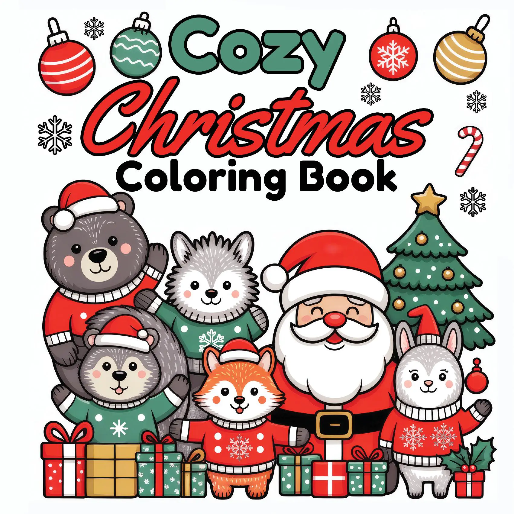 Cozy Christmas Coloring Book