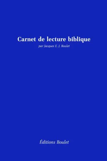 Carnet de lecture biblique