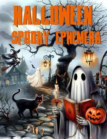 Halloween Spooky Ephemera Book