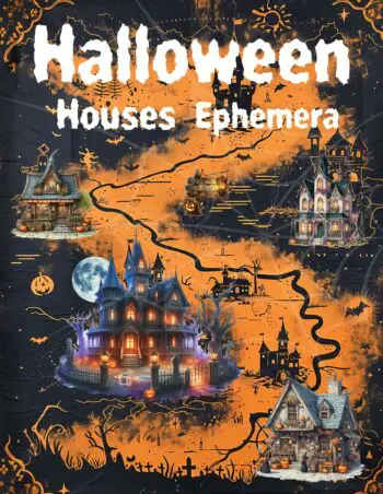 Halloween Houses Ephemera Book